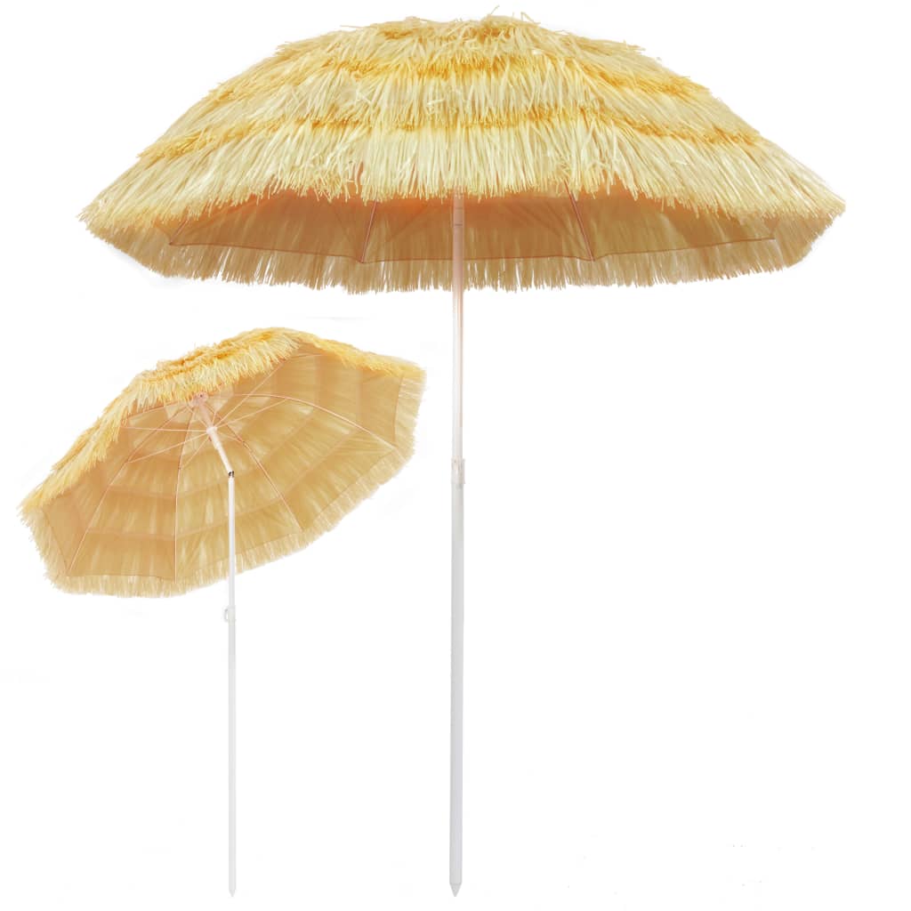 Beach Umbrella Natural 180 cm Hawaii Style- Outdoor Umbrellas & Sunshades - HomeShopIreland - Home Shop Ireland - Outdoor Umbrellas & Sunshades - Beach Umbrella Natural 180 cm Hawaii Style