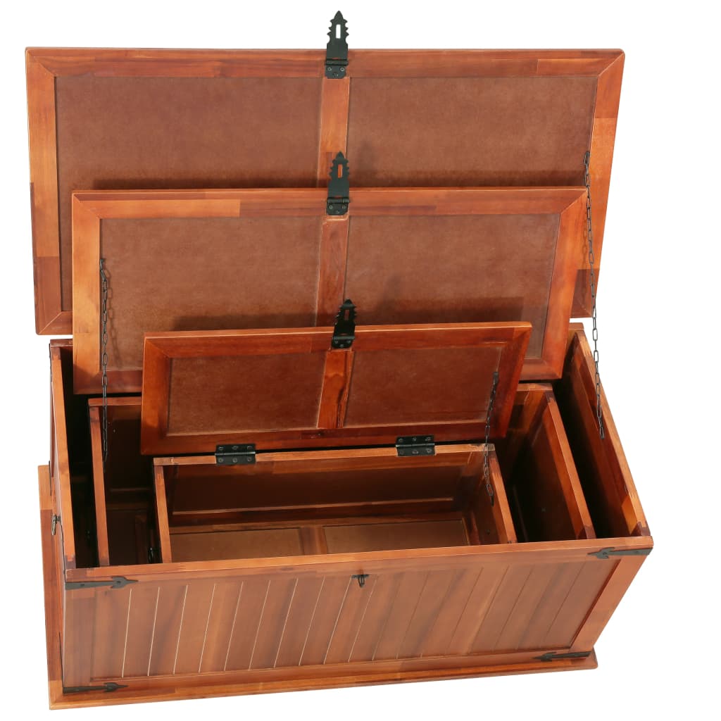 Storage Chests 3 pcs Solid Acacia Wood- Storage Chests - HomeShopIreland - Home Shop Ireland - Storage Chests - Storage Chests 3 pcs Solid Acacia Wood