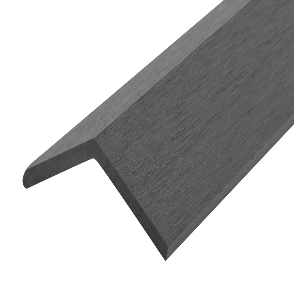 5 pcs Decking Angle Trims WPC 170 cm Grey- Flooring & Carpet - HomeShopIreland - Home Shop Ireland - Flooring & Carpet - 5 pcs Decking Angle Trims WPC 170 cm Grey