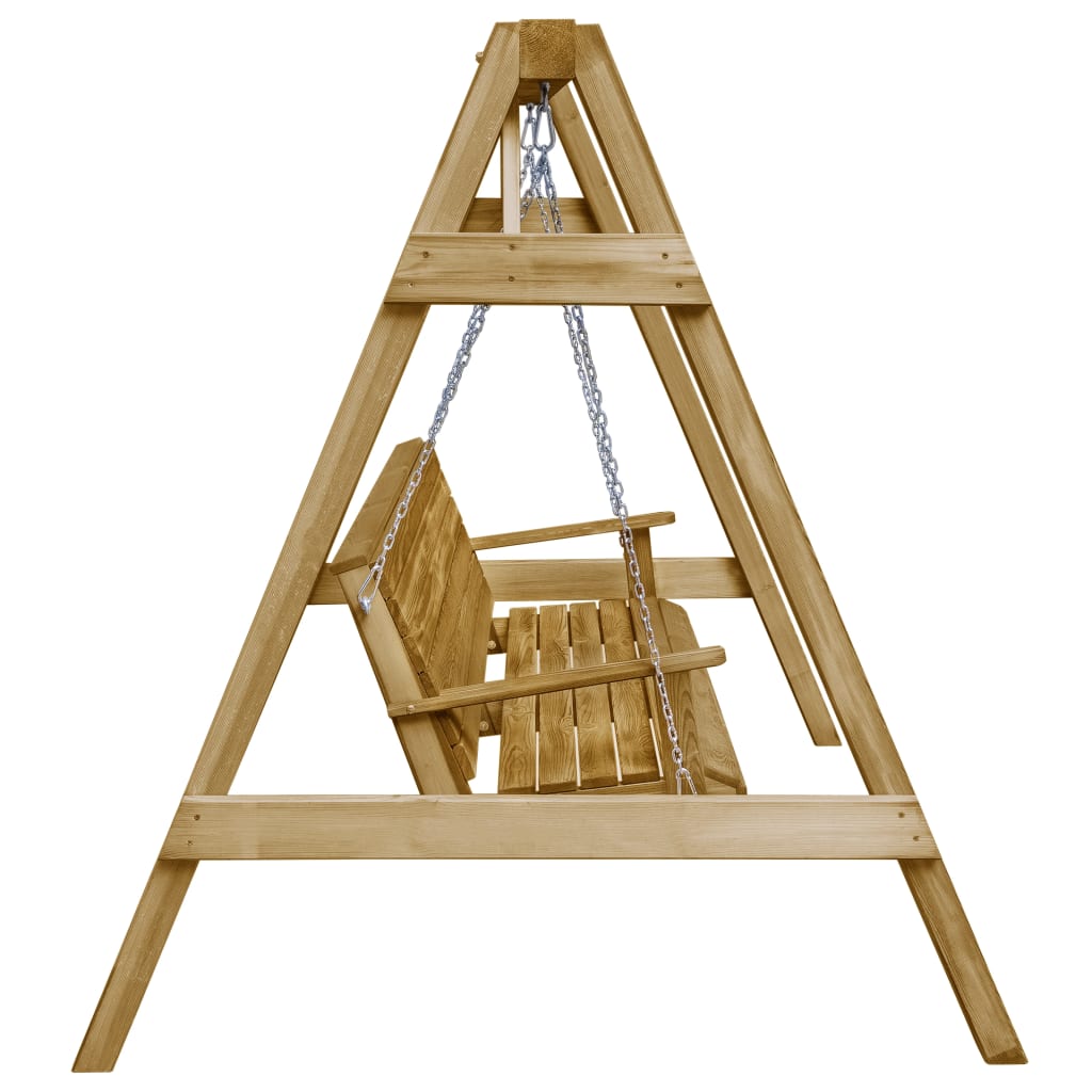 Garden Swing Bench Impregnated Pinewood 205x150x157 cm- Porch Swings - HomeShopIreland - Home Shop Ireland - Porch Swings - Garden Swing Bench Impregnated Pinewood 205x150x157 cm