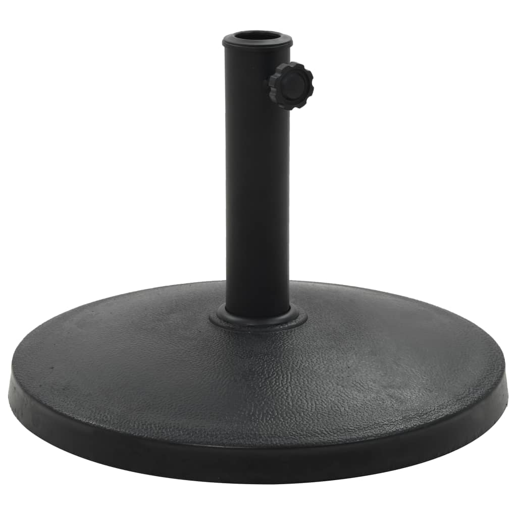 Parasol Base Round Polyresin 10 kg Black- Outdoor Umbrella Bases - HomeShopIreland - Home Shop Ireland - Outdoor Umbrella Bases - Parasol Base Round Polyresin 10 kg Black