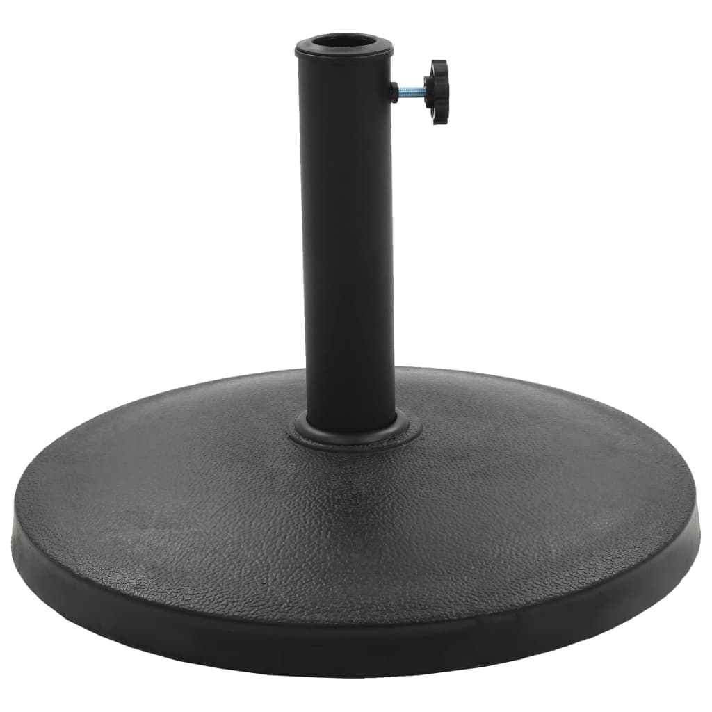 Parasol Base Round Polyresin 10 kg Black- Outdoor Umbrella Bases - HomeShopIreland - Home Shop Ireland - Outdoor Umbrella Bases - Parasol Base Round Polyresin 10 kg Black