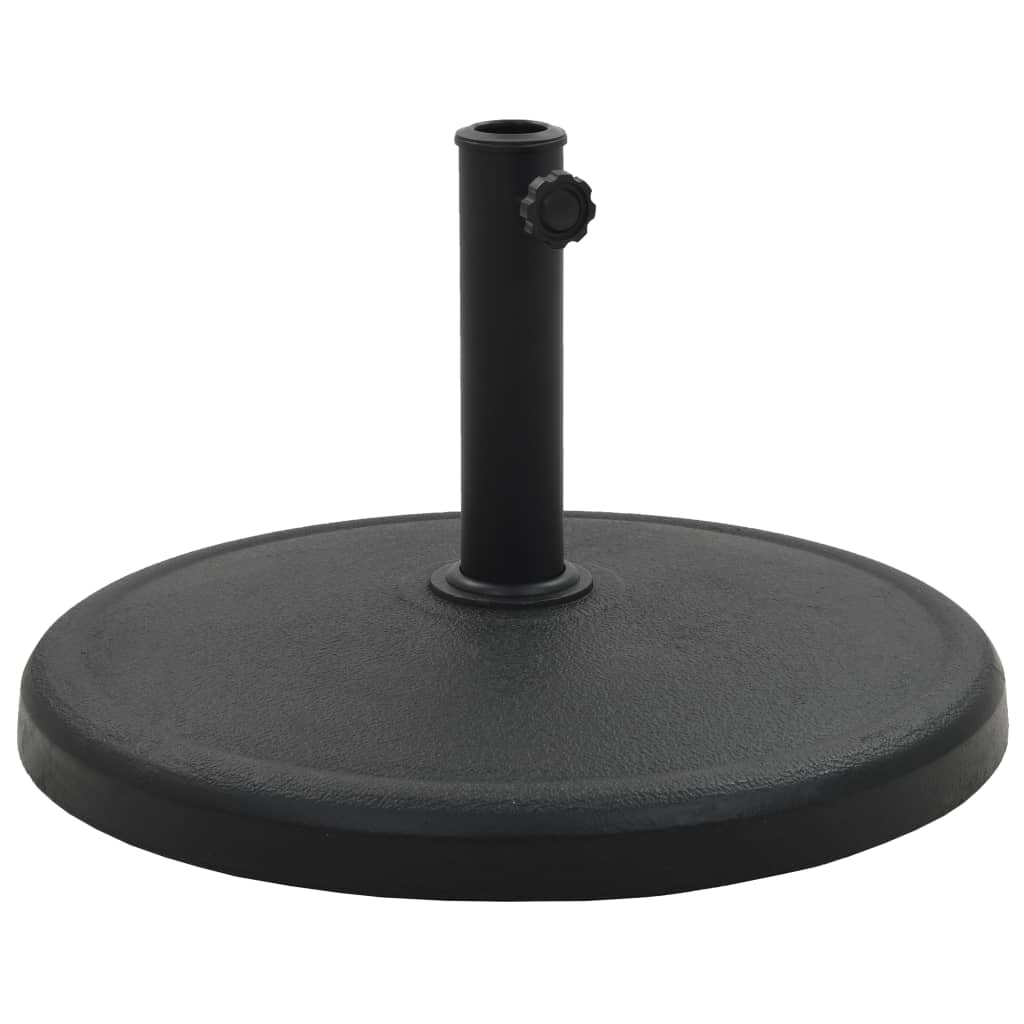 Parasol Base Round Polyresin 19 kg Black- Outdoor Umbrella Bases - HomeShopIreland - Home Shop Ireland - Outdoor Umbrella Bases - Parasol Base Round Polyresin 19 kg Black