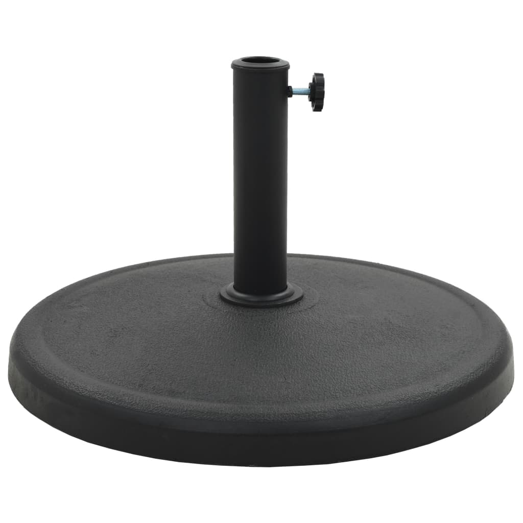 Parasol Base Round Polyresin 19 kg Black- Outdoor Umbrella Bases - HomeShopIreland - Home Shop Ireland - Outdoor Umbrella Bases - Parasol Base Round Polyresin 19 kg Black