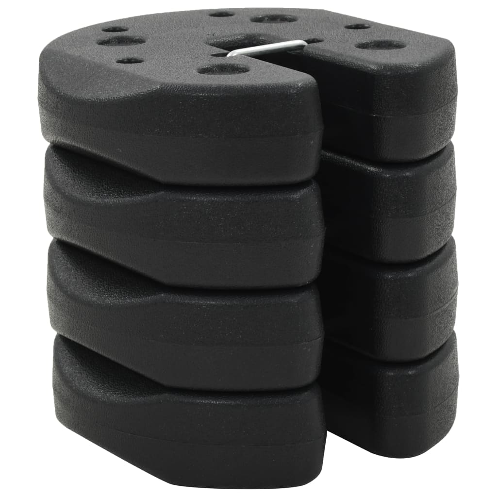 Gazebo Weight Plates 4 pcs Black 220x30 mm Concrete- Canopy Weights - HomeShopIreland - Home Shop Ireland - Canopy Weights - Gazebo Weight Plates 4 pcs Black 220x30 mm Concrete