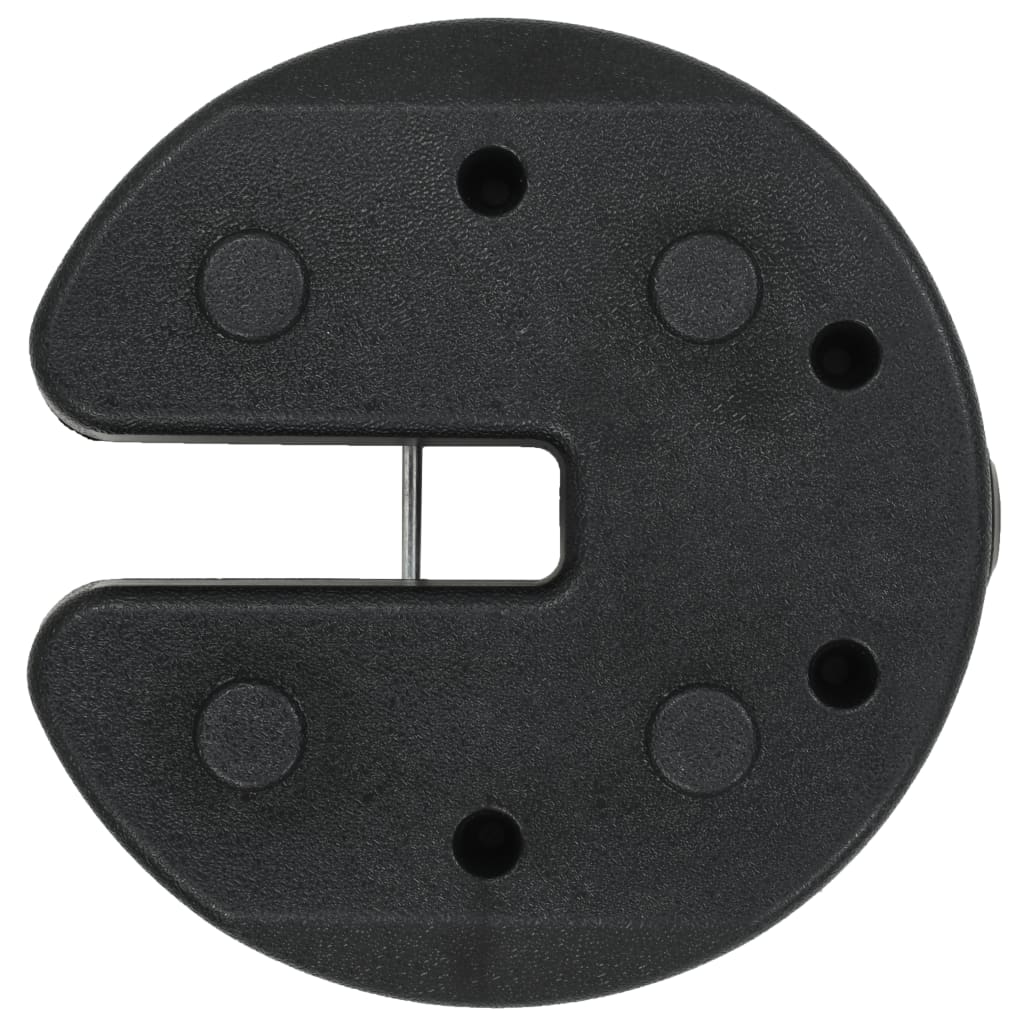 Gazebo Weight Plates 4 pcs Black 220x30 mm Concrete- Canopy Weights - HomeShopIreland - Home Shop Ireland - Canopy Weights - Gazebo Weight Plates 4 pcs Black 220x30 mm Concrete