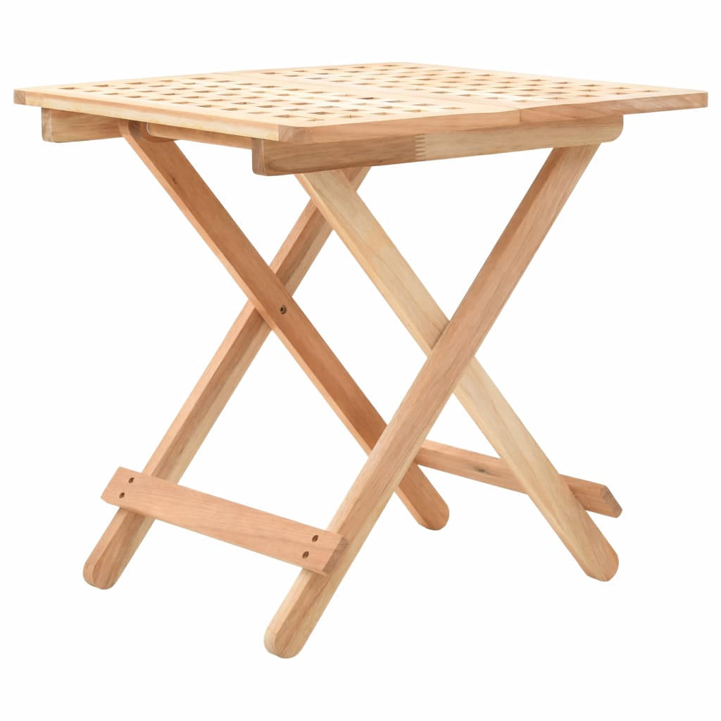 Foldable Side Table Solid Walnut Wood 50x50x49 cm- End Tables - HomeShopIreland - Home Shop Ireland - End Tables - Foldable Side Table Solid Walnut Wood 50x50x49 cm