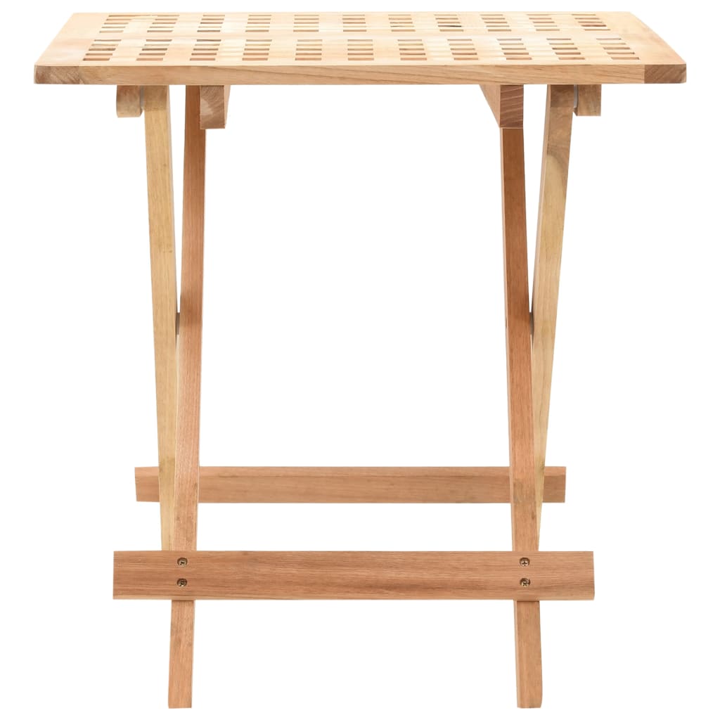 Foldable Side Table Solid Walnut Wood 50x50x49 cm- End Tables - HomeShopIreland - Home Shop Ireland - End Tables - Foldable Side Table Solid Walnut Wood 50x50x49 cm
