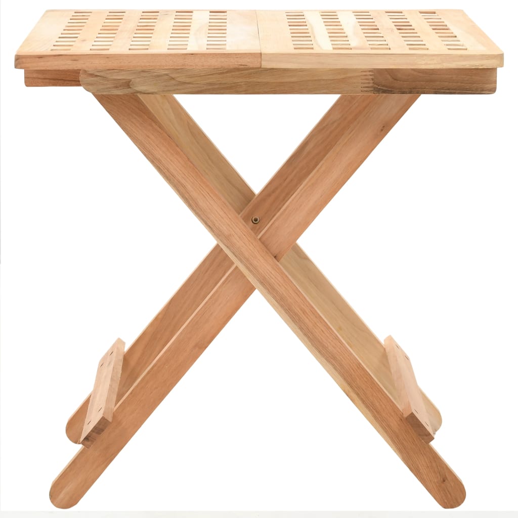 Foldable Side Table Solid Walnut Wood 50x50x49 cm- End Tables - HomeShopIreland - Home Shop Ireland - End Tables - Foldable Side Table Solid Walnut Wood 50x50x49 cm