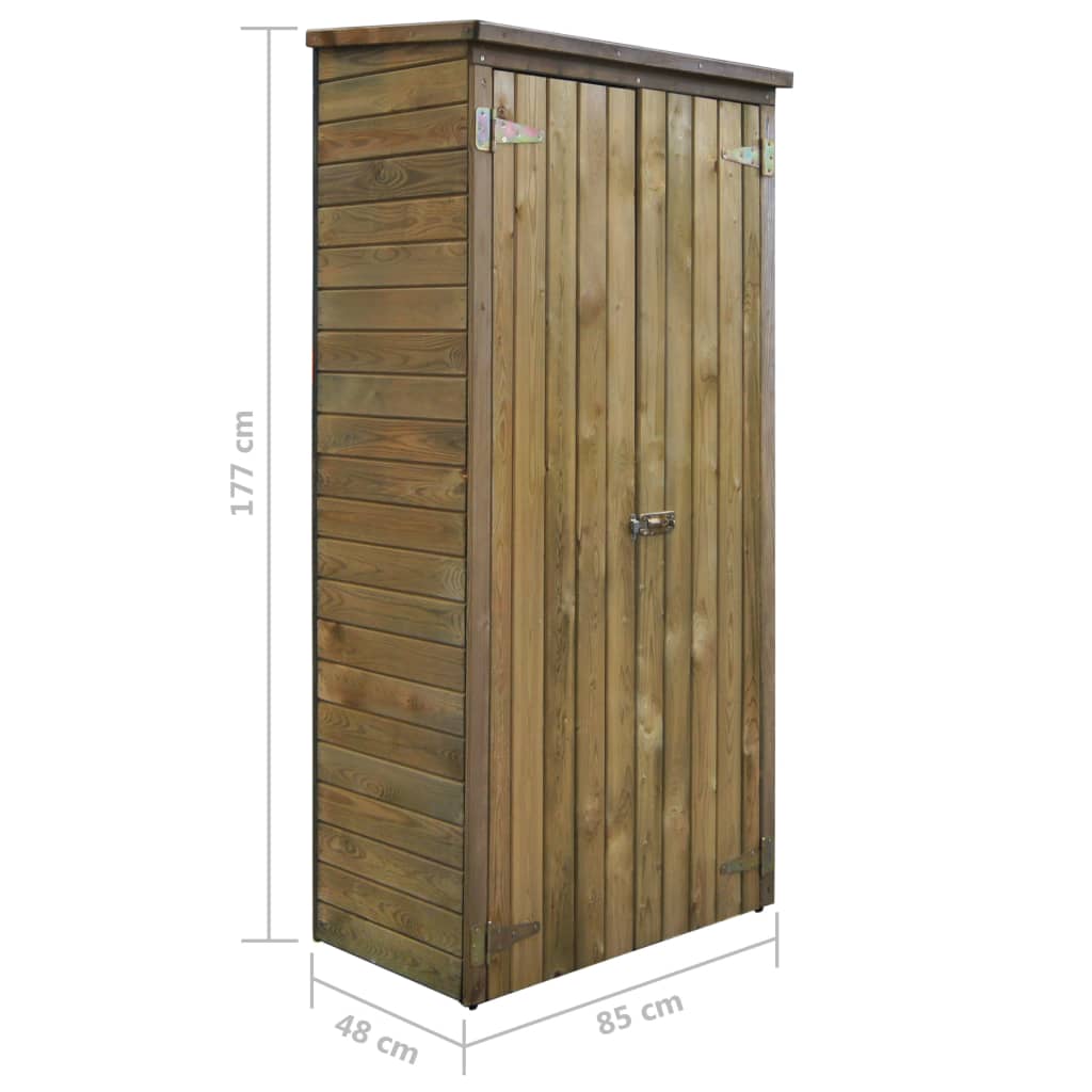 Garden Tool Storage Shed Pinewood 85x48x177 cm- Sheds, Garages & Carports - HomeShopIreland - Home Shop Ireland - Sheds, Garages & Carports - Garden Tool Storage Shed Pinewood 85x48x177 cm