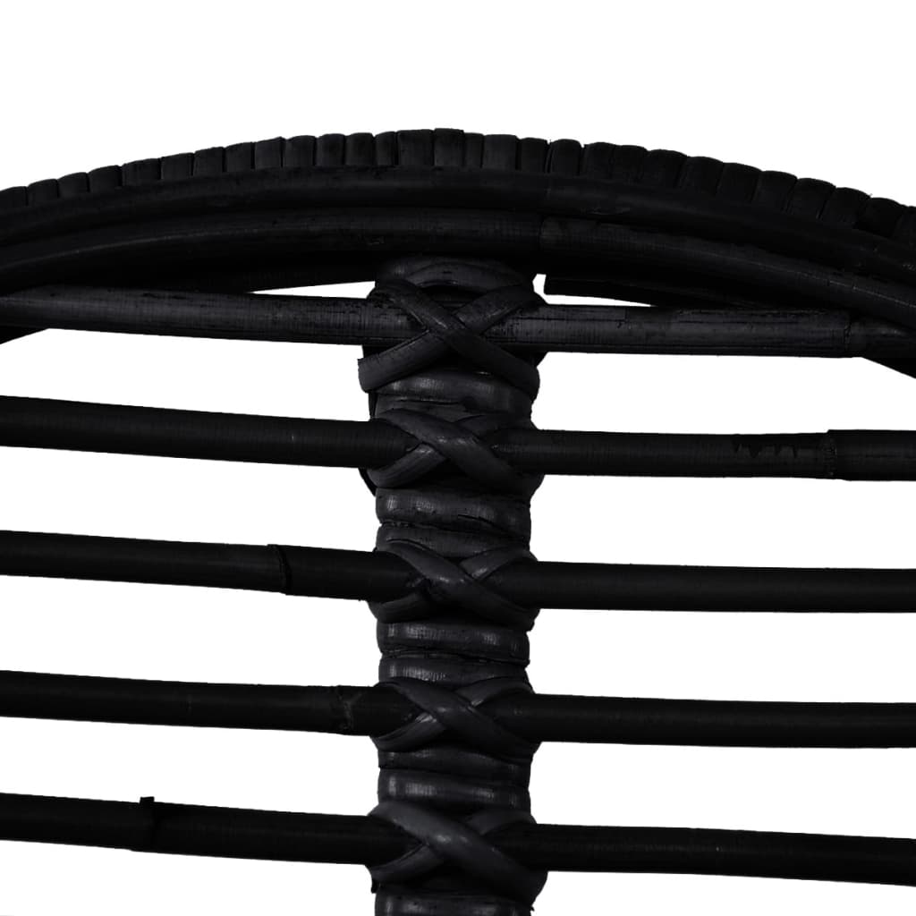 Dining Chairs 6 pcs Black Natural Rattan- Kitchen & Dining Room Chairs - HomeShopIreland - Home Shop Ireland - Kitchen & Dining Room Chairs - Dining Chairs 6 pcs Black Natural Rattan