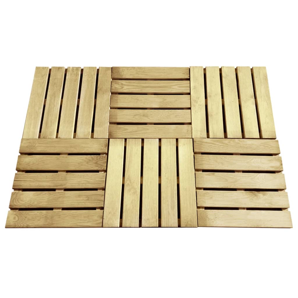 Decking Tiles 6 pcs 50x50 cm Wood Green- Flooring & Carpet - HomeShopIreland - Home Shop Ireland - Flooring & Carpet - Decking Tiles 6 pcs 50x50 cm Wood Green