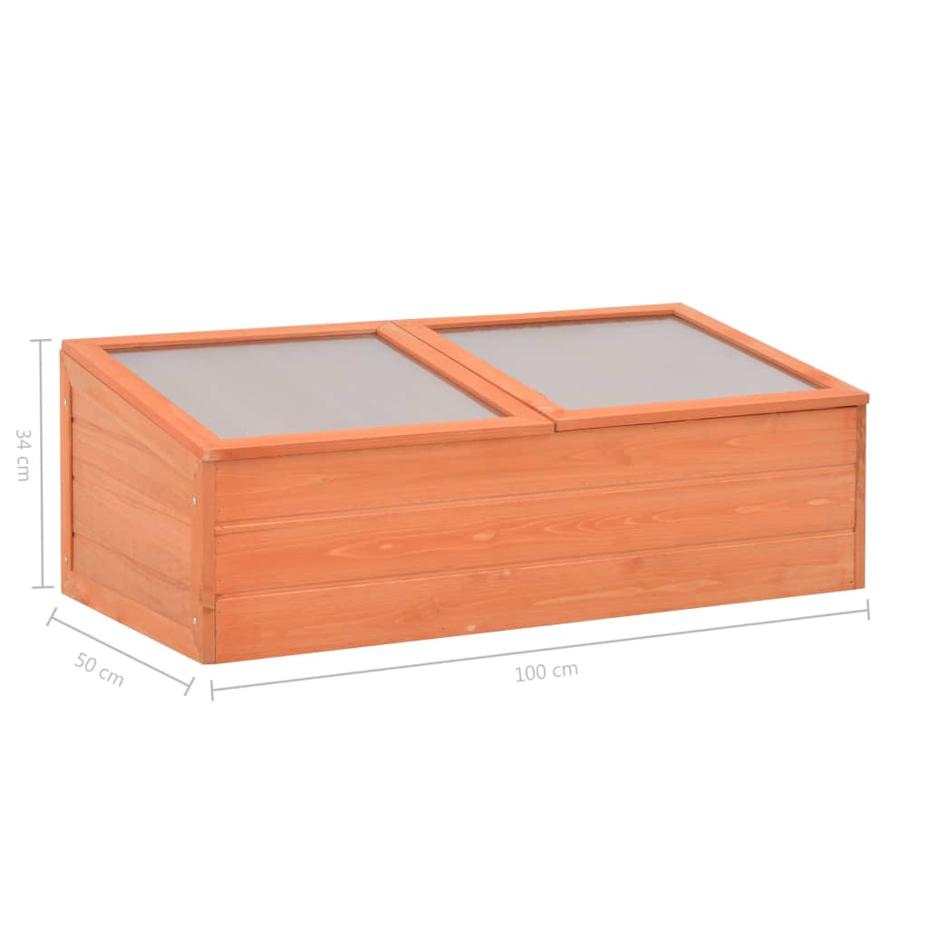 Greenhouse Wood 100x50x34 cm- Greenhouses - HomeShopIreland - Home Shop Ireland - Greenhouses - Greenhouse Wood 100x50x34 cm