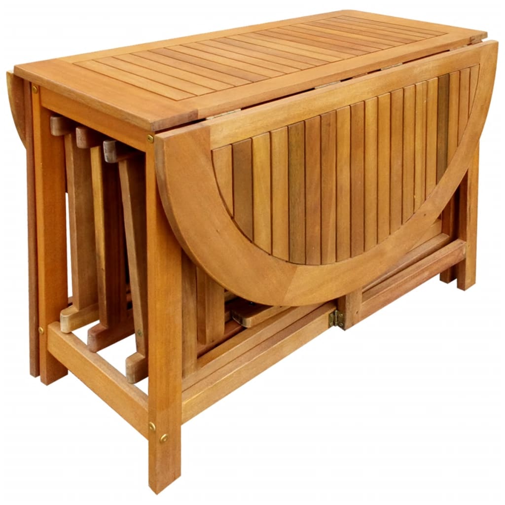 5 Piece Folding Outdoor Dining Set Solid Acacia Wood- Outdoor Furniture Sets - HomeShopIreland - Home Shop Ireland - Outdoor Furniture Sets - 5 Piece Folding Outdoor Dining Set Solid Acacia Wood
