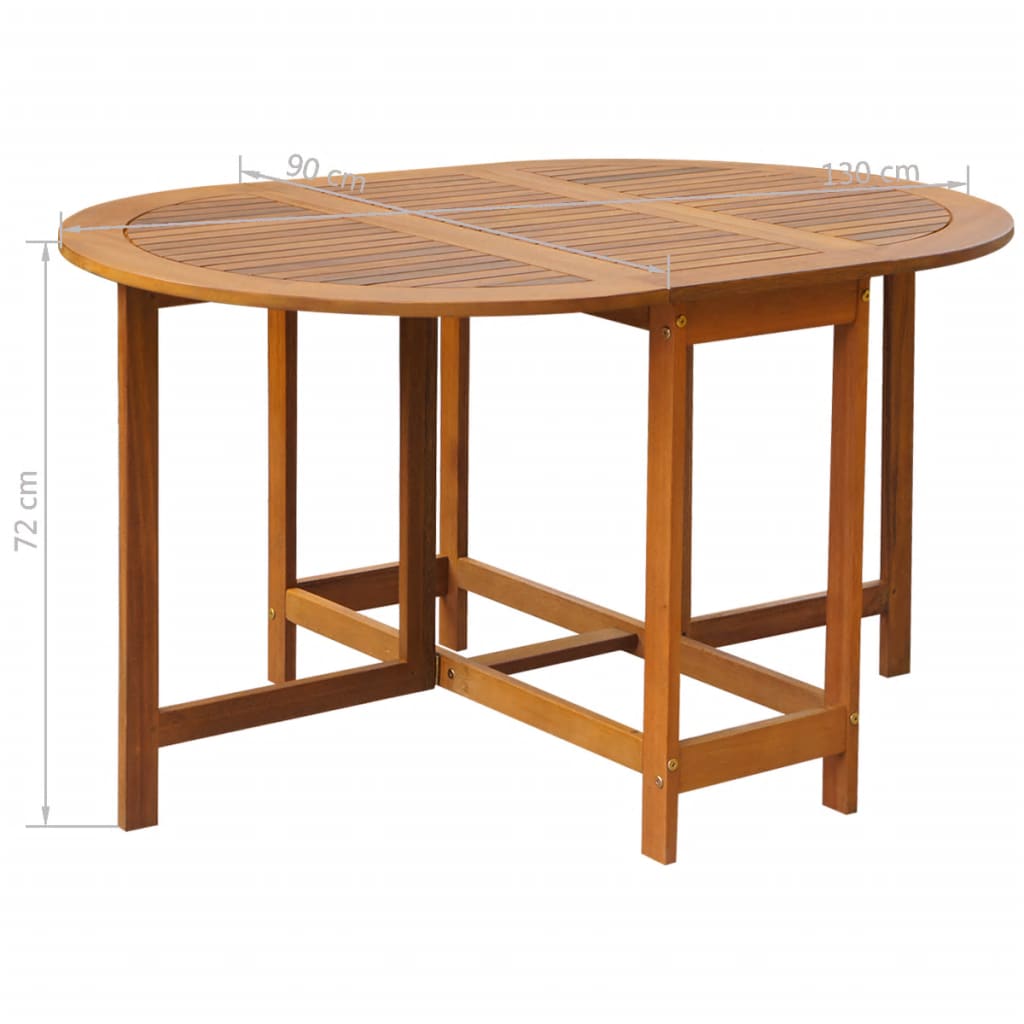 5 Piece Folding Outdoor Dining Set Solid Acacia Wood- Outdoor Furniture Sets - HomeShopIreland - Home Shop Ireland - Outdoor Furniture Sets - 5 Piece Folding Outdoor Dining Set Solid Acacia Wood