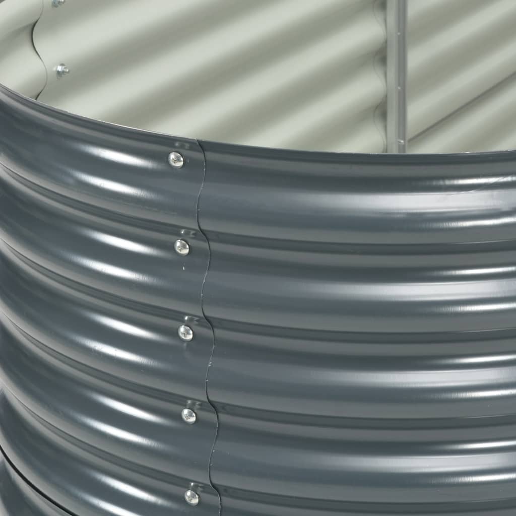 Garden Raised Bed 240x80x81 cm Galvanised Steel Grey- Pots & Planters - HomeShopIreland - Home Shop Ireland - Pots & Planters - Garden Raised Bed 240x80x81 cm Galvanised Steel Grey