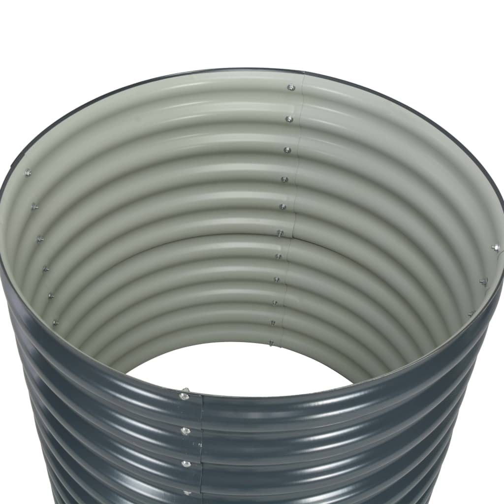Garden Raised Bed 80x80x81 cm Galvanised Steel Grey- Pots & Planters - HomeShopIreland - Home Shop Ireland - Pots & Planters - Garden Raised Bed 80x80x81 cm Galvanised Steel Grey