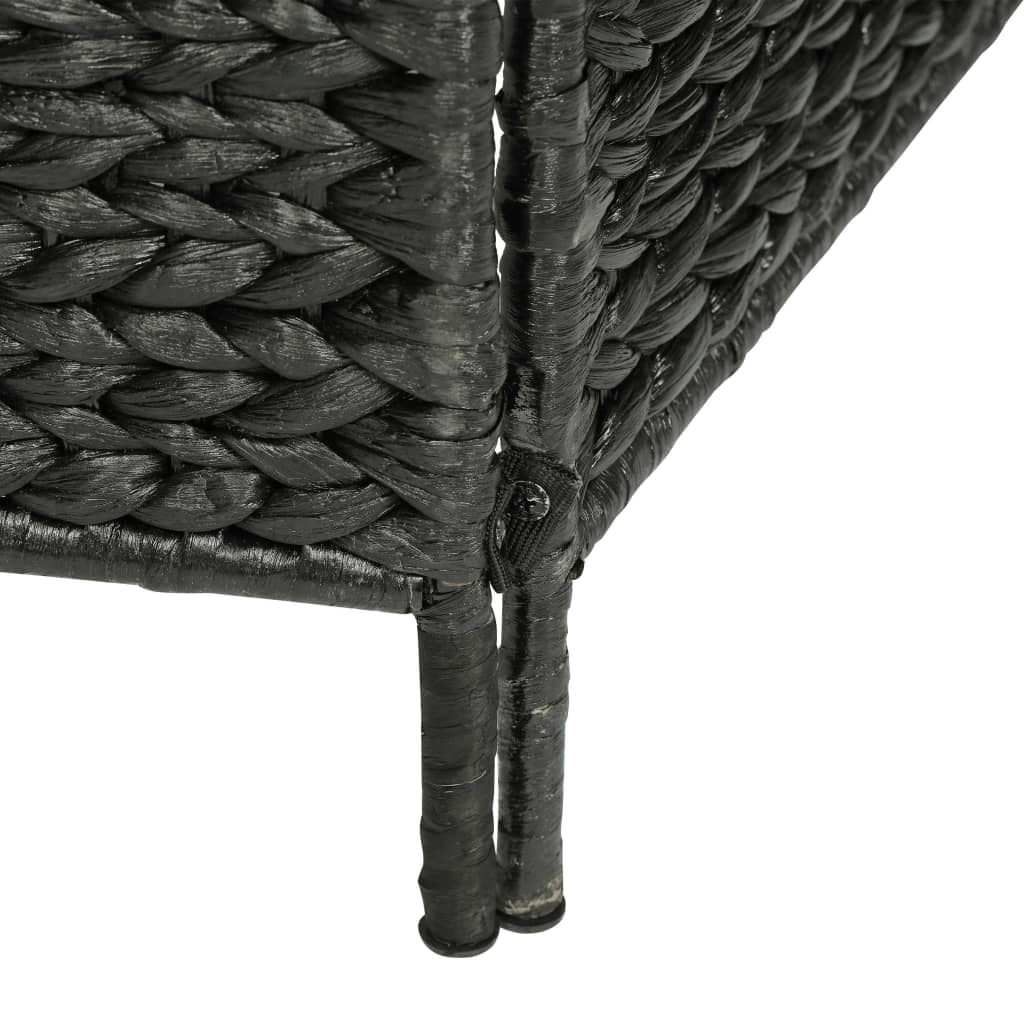 5-Panel Room Divider Black 193x160 cm Water Hyacinth- Room Dividers - HomeShopIreland - Home Shop Ireland - Room Dividers - 5-Panel Room Divider Black 193x160 cm Water Hyacinth