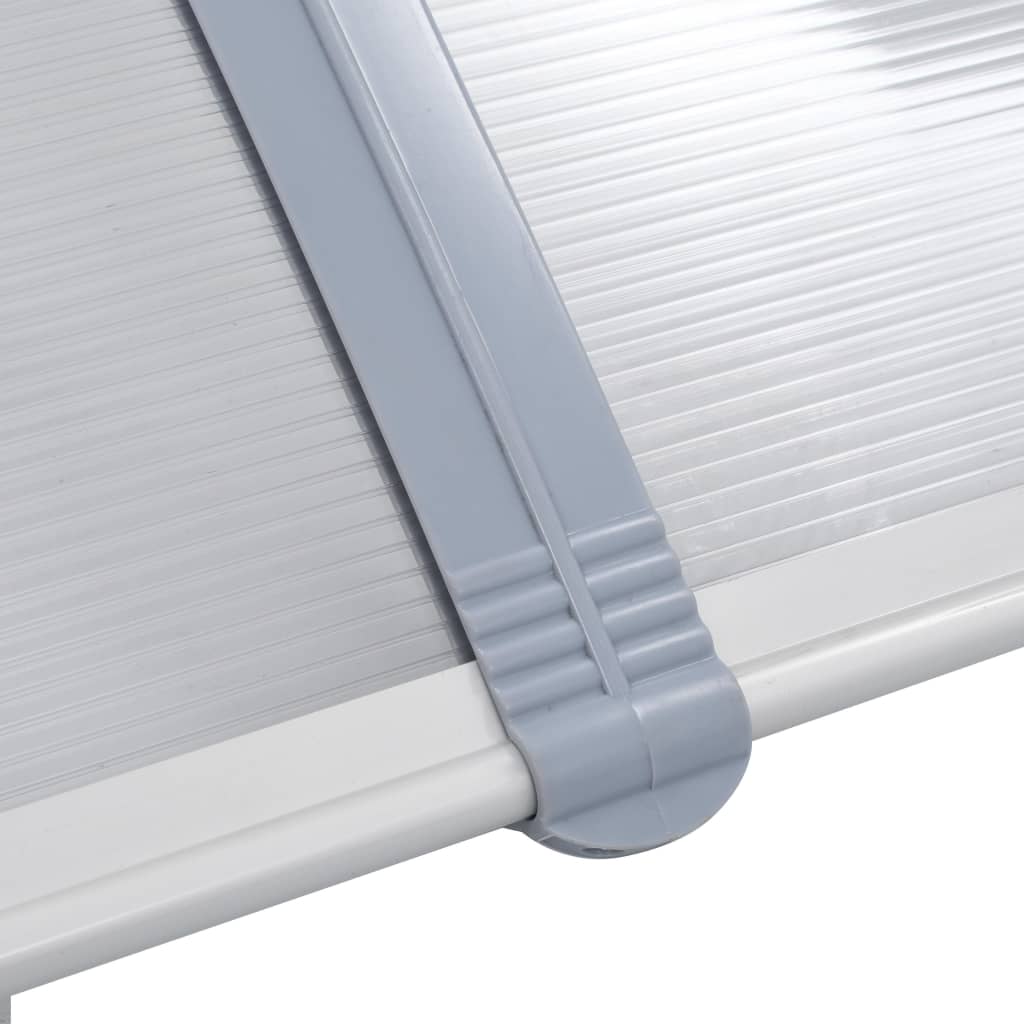 Door Canopy Grey 200x100 cm PC- Window & Door Awnings - HomeShopIreland - Home Shop Ireland - Window & Door Awnings - Door Canopy Grey 200x100 cm PC