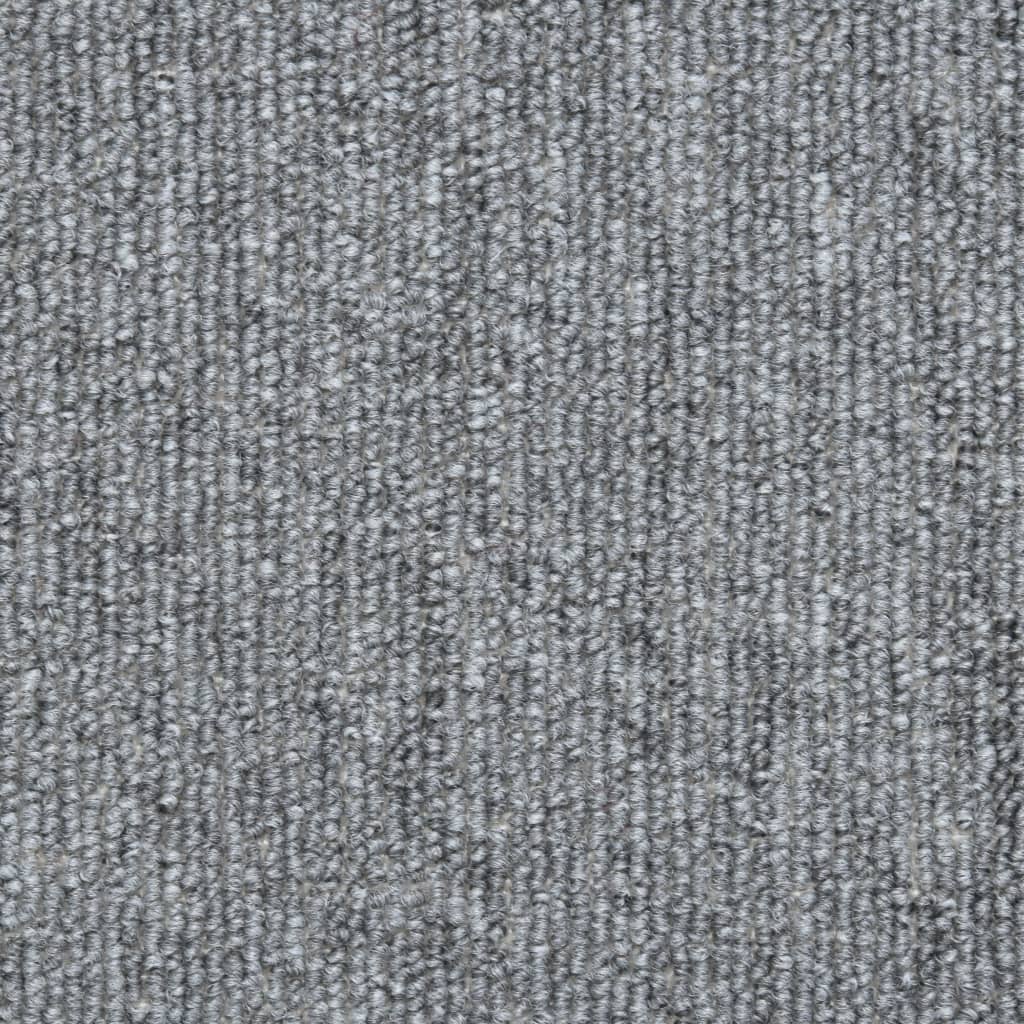 Carpet Stair Treads 15 pcs Light Grey 56x17x3 cm- Stair Treads - HomeShopIreland - Home Shop Ireland - Stair Treads - Carpet Stair Treads 15 pcs Light Grey 56x17x3 cm