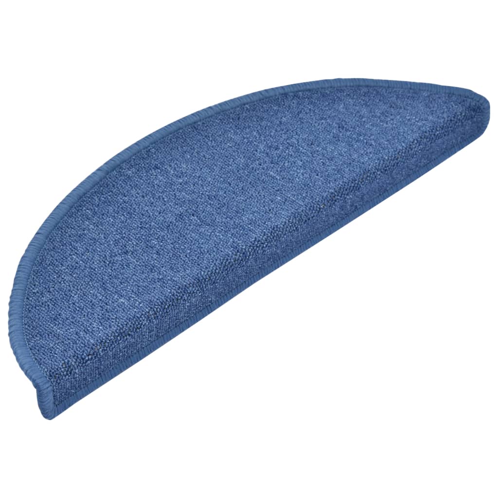 Carpet Stair Treads 15 pcs Blue 65x24x4 cm- Stair Treads - HomeShopIreland - Home Shop Ireland - Stair Treads - Carpet Stair Treads 15 pcs Blue 65x24x4 cm