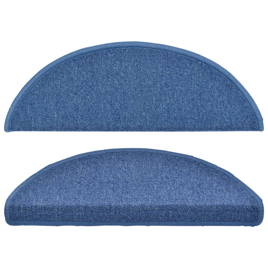 Carpet Stair Treads 15 pcs Blue 65x24x4 cm- Stair Treads - HomeShopIreland - Home Shop Ireland - Stair Treads - Carpet Stair Treads 15 pcs Blue 65x24x4 cm