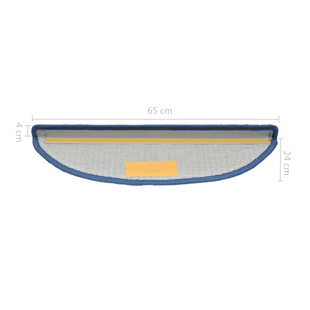 Carpet Stair Treads 15 pcs Blue 65x24x4 cm- Stair Treads - HomeShopIreland - Home Shop Ireland - Stair Treads - Carpet Stair Treads 15 pcs Blue 65x24x4 cm