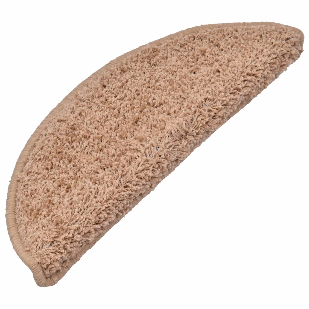 Carpet Stair Treads 15 pcs Beige 65x25 cm- Stair Treads - HomeShopIreland - Home Shop Ireland - Stair Treads - Carpet Stair Treads 15 pcs Beige 65x25 cm