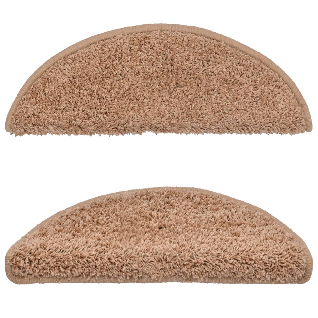 Carpet Stair Treads 15 pcs Beige 65x25 cm- Stair Treads - HomeShopIreland - Home Shop Ireland - Stair Treads - Carpet Stair Treads 15 pcs Beige 65x25 cm