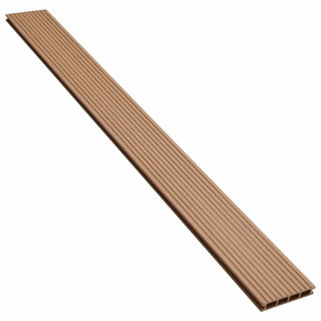 WPC Hollow Decking Boards with Accessories 10 mÂ² 2.2 m Teak- Flooring & Carpet - HomeShopIreland - Home Shop Ireland - Flooring & Carpet - WPC Hollow Decking Boards with Accessories 10 mÂ² 2.2 m Teak