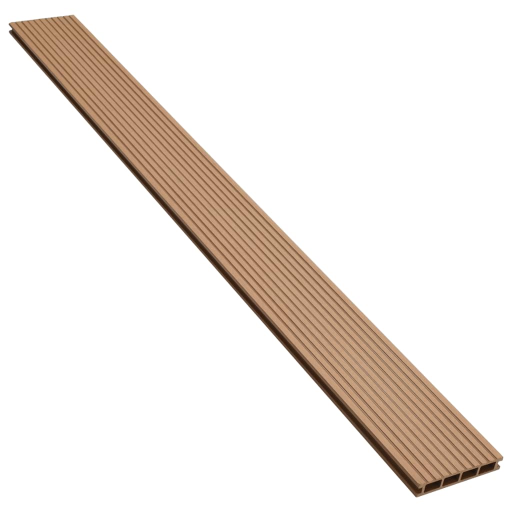 WPC Hollow Decking Boards with Accessories 20 mÂ² 2.2 m Teak- Flooring & Carpet - HomeShopIreland - Home Shop Ireland - Flooring & Carpet - WPC Hollow Decking Boards with Accessories 20 mÂ² 2.2 m Teak