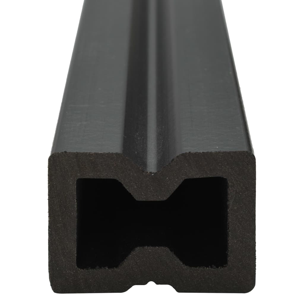 WPC Hollow Decking Boards with Accessories 26mÂ² 2.2m Dark Brown- Flooring & Carpet - HomeShopIreland - Home Shop Ireland - Flooring & Carpet - WPC Hollow Decking Boards with Accessories 26mÂ² 2.2m Dark Brown