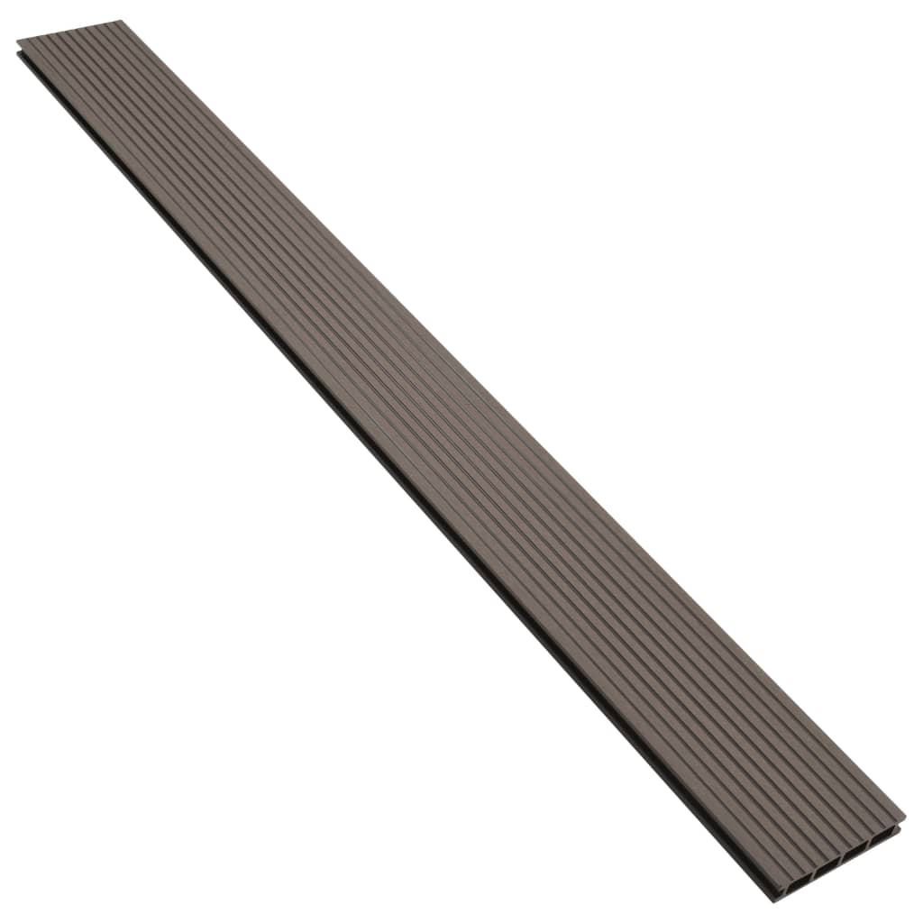 WPC Hollow Decking Boards with Accessories 26mÂ² 2.2m Dark Brown- Flooring & Carpet - HomeShopIreland - Home Shop Ireland - Flooring & Carpet - WPC Hollow Decking Boards with Accessories 26mÂ² 2.2m Dark Brown