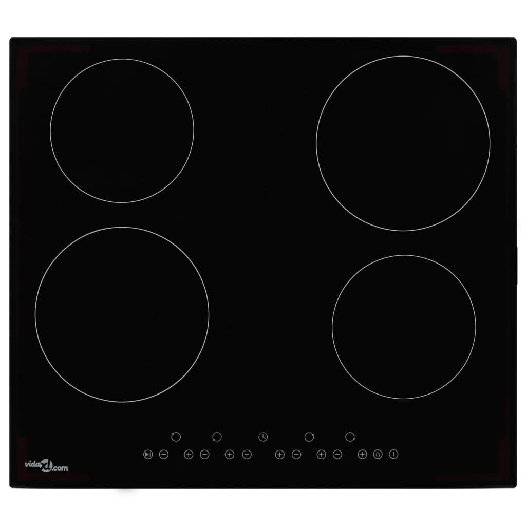 Ceramic Hob with 4 Burners Touch Control 6000 W- Hobs - HomeShopIreland - Home Shop Ireland - Hobs - Ceramic Hob with 4 Burners Touch Control 6000 W