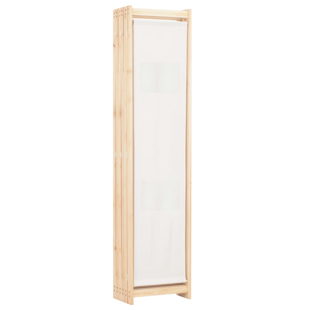 6-Panel Room Divider Cream 240x170x4 cm Fabric- Room Dividers - HomeShopIreland - Home Shop Ireland - Room Dividers - 6-Panel Room Divider Cream 240x170x4 cm Fabric