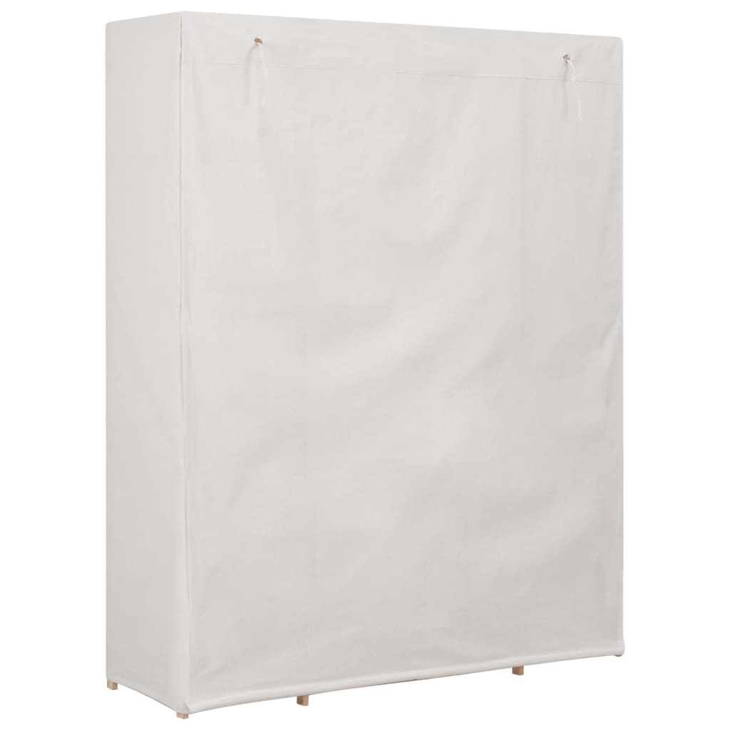 Wardrobe White 135x40x170 cm Fabric- Cupboards & Wardrobes - HomeShopIreland - Home Shop Ireland - Cupboards & Wardrobes - Wardrobe White 135x40x170 cm Fabric