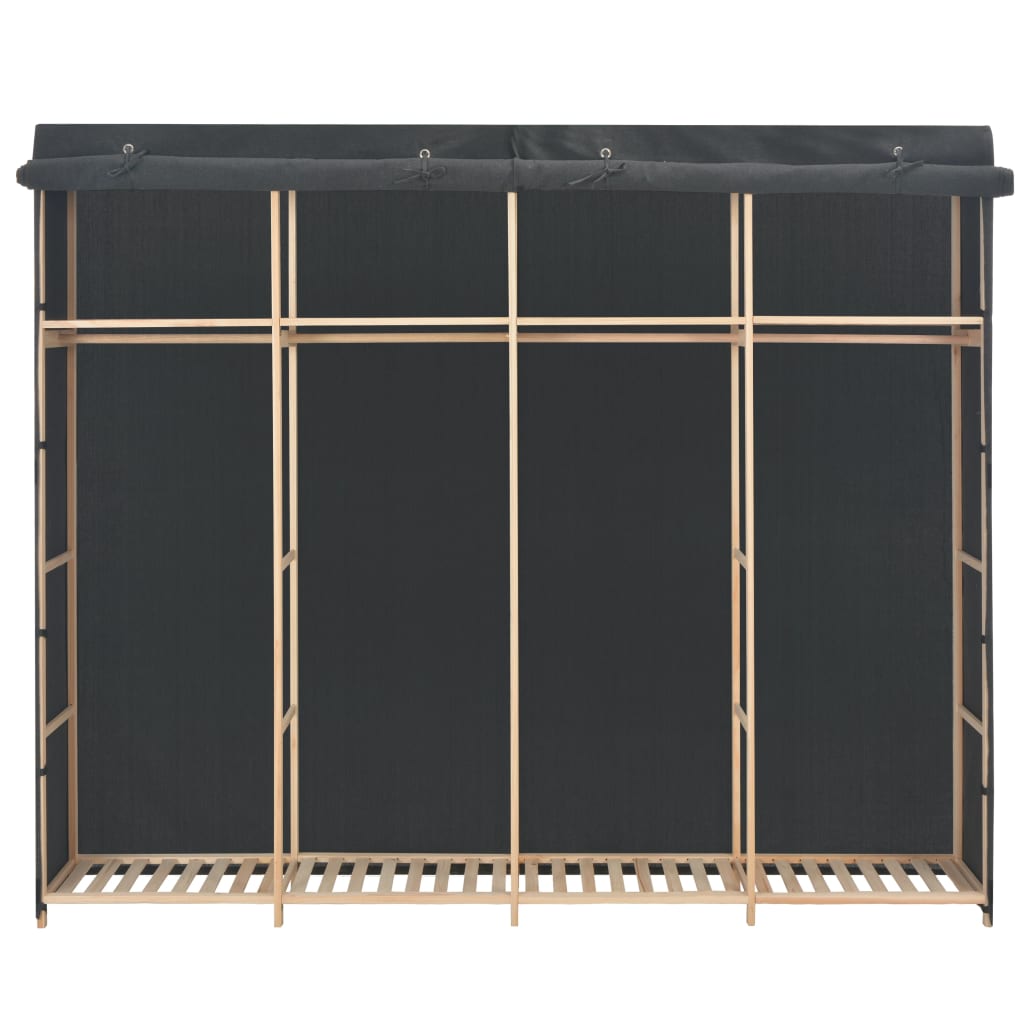 Wardrobe Grey 200x40x170 cm Fabric- Cupboards & Wardrobes - HomeShopIreland - Home Shop Ireland - Cupboards & Wardrobes - Wardrobe Grey 200x40x170 cm Fabric