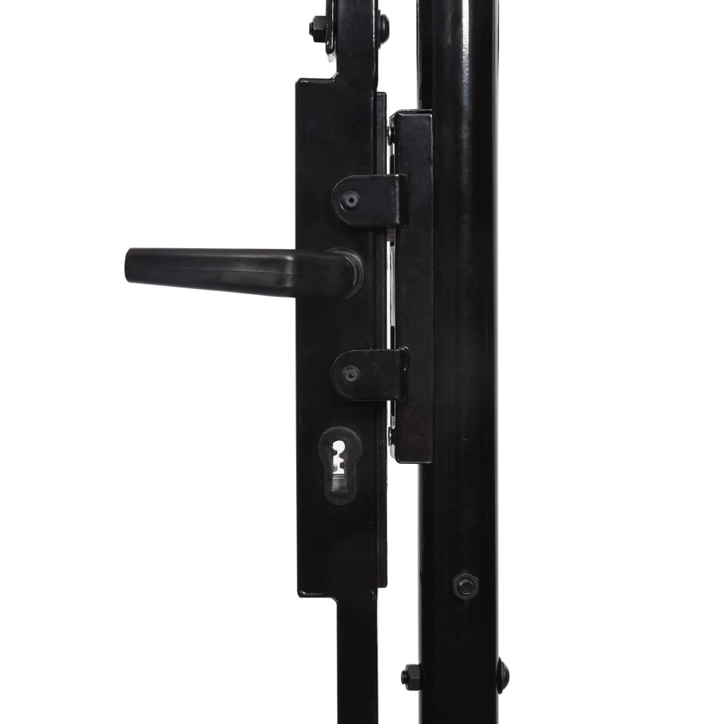 Double Door Fence Gate with Spear Top 300x150 cm- Gates - HomeShopIreland - Home Shop Ireland - Gates - Double Door Fence Gate with Spear Top 300x150 cm