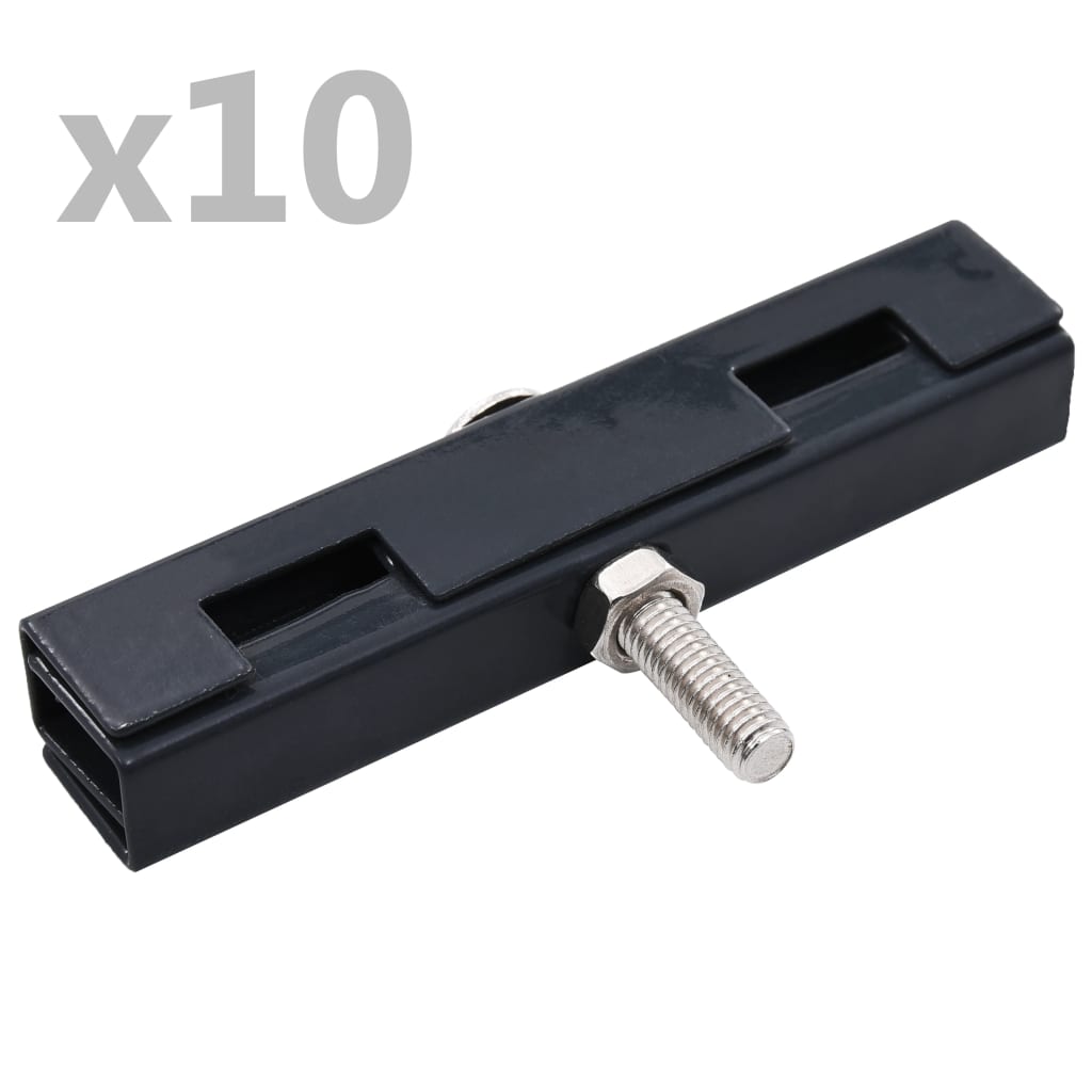 Garden U Mat Connector 10 Sets Anthracite- Fence & Gate Accessories - HomeShopIreland - Home Shop Ireland - Fence & Gate Accessories - Garden U Mat Connector 10 Sets Anthracite