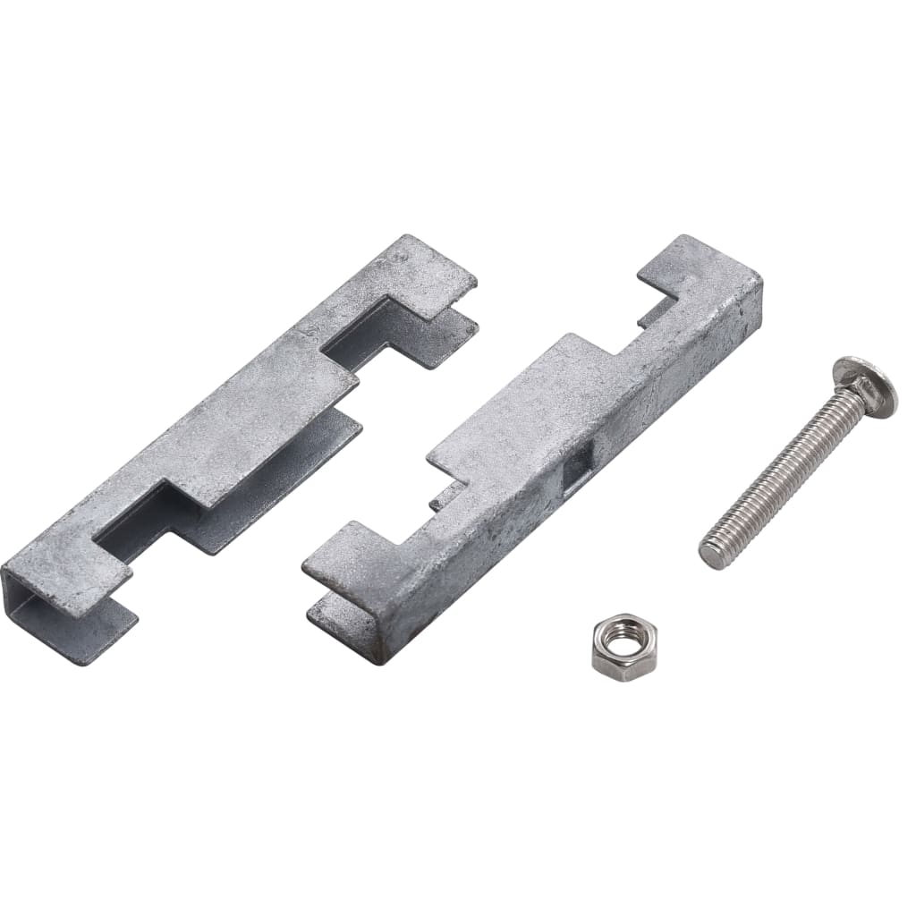 Garden U Mat Connector 10 Sets Silver- Fence & Gate Accessories - HomeShopIreland - Home Shop Ireland - Fence & Gate Accessories - Garden U Mat Connector 10 Sets Silver