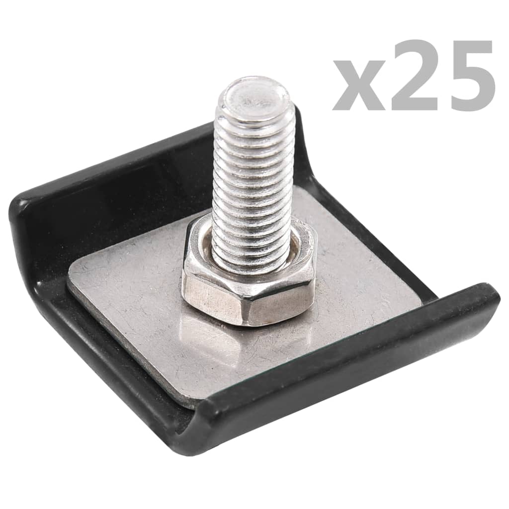 Grid Mat Connector 25 Sets Anthracite- Fence & Gate Accessories - HomeShopIreland - Home Shop Ireland - Fence & Gate Accessories - Grid Mat Connector 25 Sets Anthracite