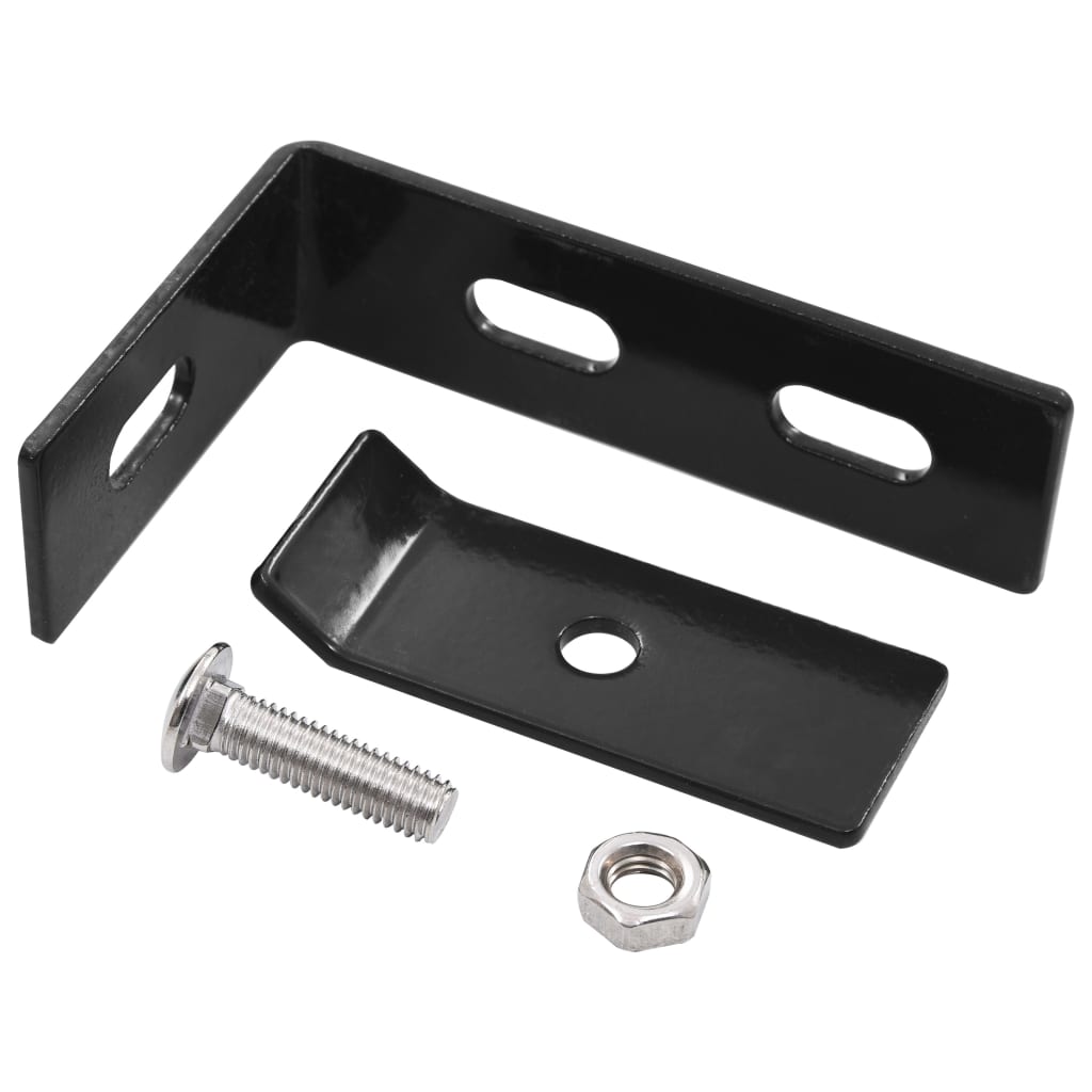 Wall Corner Connector 10 Sets Anthracite- Fence & Gate Accessories - HomeShopIreland - Home Shop Ireland - Fence & Gate Accessories - Wall Corner Connector 10 Sets Anthracite