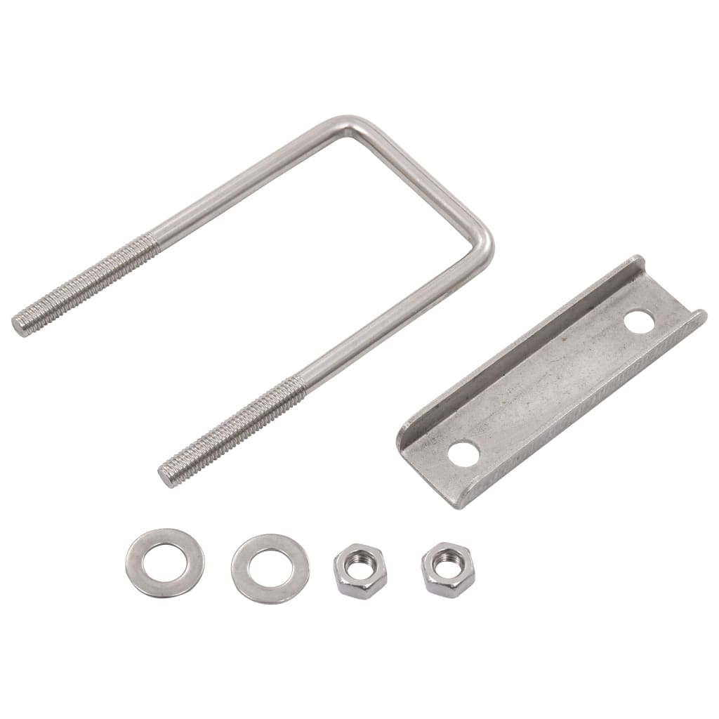 U Connector for Fence Post 60x40 mm 25 Sets- Fence & Gate Accessories - HomeShopIreland - Home Shop Ireland - Fence & Gate Accessories - U Connector for Fence Post 60x40 mm 25 Sets