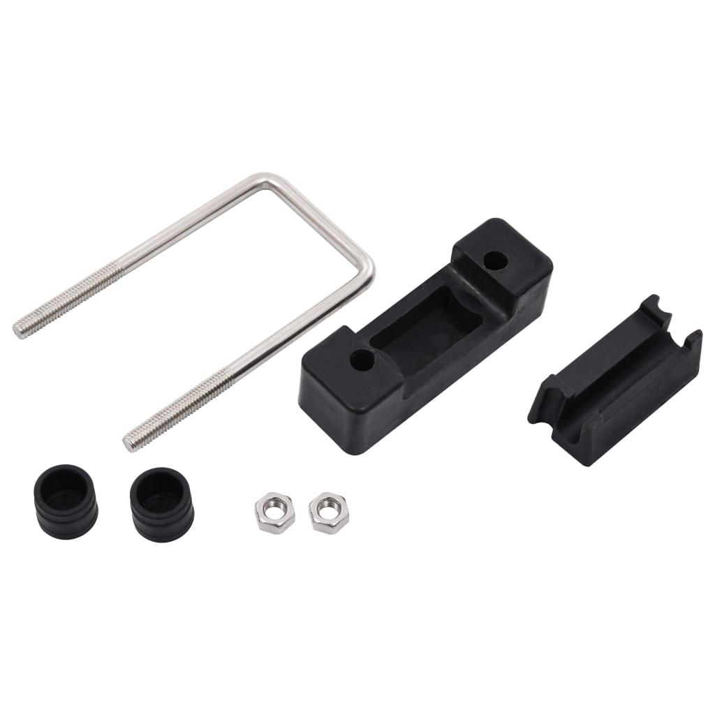 U Connector with Plastic for Fence Post 60x40 mm 25 Sets- Fence & Gate Accessories - HomeShopIreland - Home Shop Ireland - Fence & Gate Accessories - U Connector with Plastic for Fence Post 60x40 mm 25 Sets