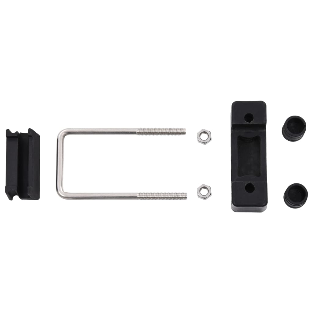 U Connector with Plastic for Fence Post 60x40 mm 25 Sets- Fence & Gate Accessories - HomeShopIreland - Home Shop Ireland - Fence & Gate Accessories - U Connector with Plastic for Fence Post 60x40 mm 25 Sets