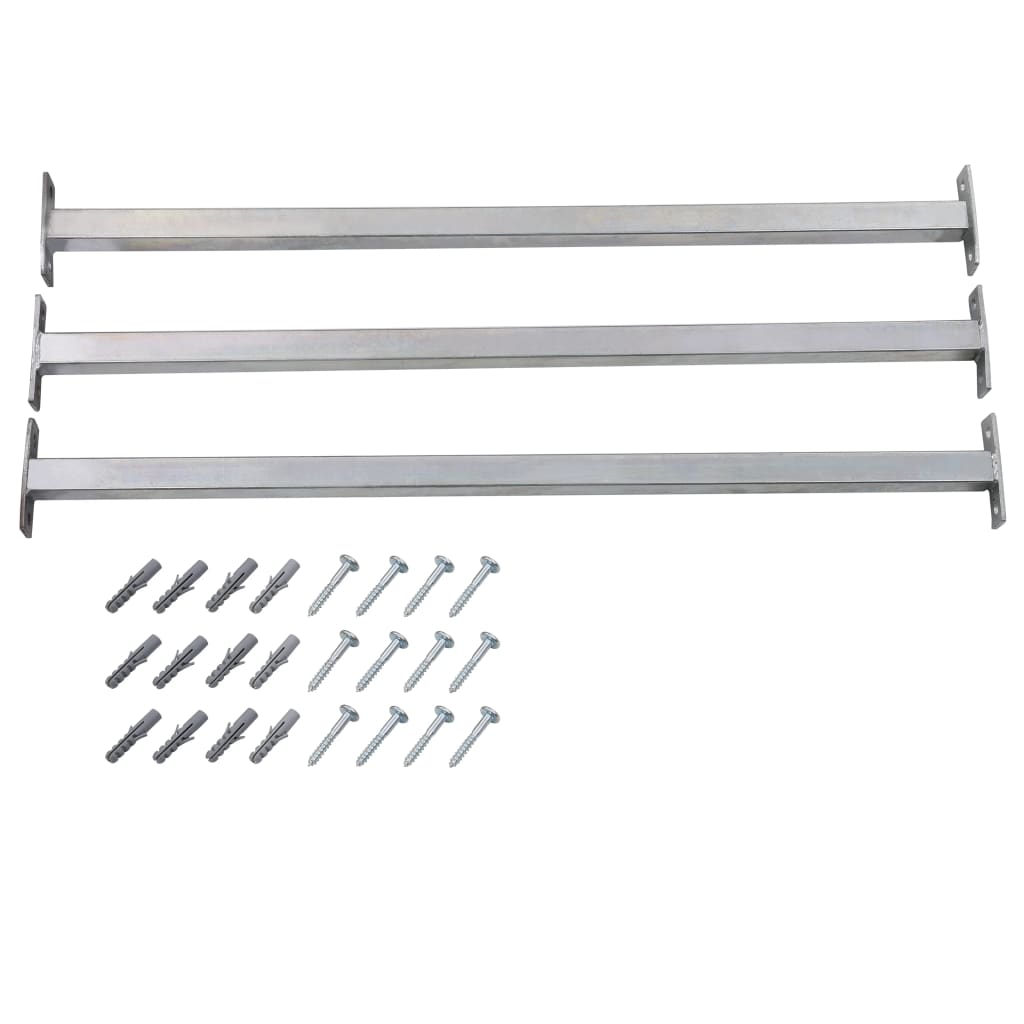 Adjustable Security Window Bars 3 pcs 710-1200 mm- Windows - HomeShopIreland - Home Shop Ireland - Windows - Adjustable Security Window Bars 3 pcs 710-1200 mm