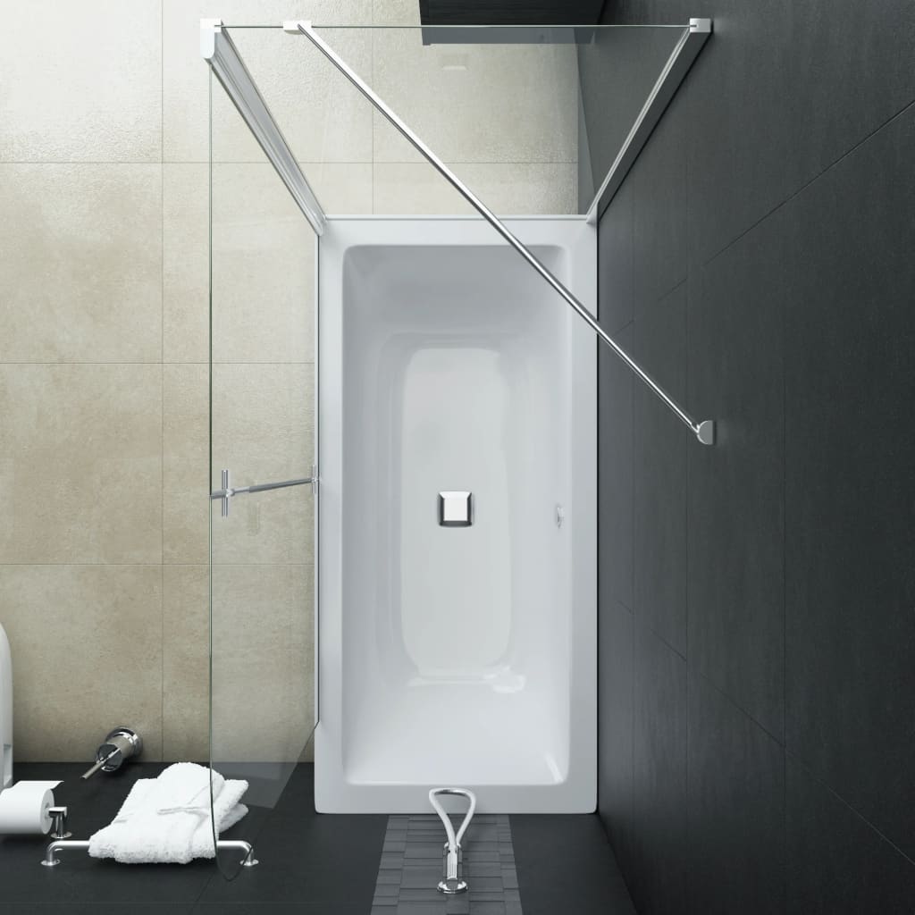 Bi-Folding Shower Enclosure ESG 120x68x130 cm- Shower Doors & Enclosures - HomeShopIreland - Home Shop Ireland - Shower Doors & Enclosures - Bi-Folding Shower Enclosure ESG 120x68x130 cm
