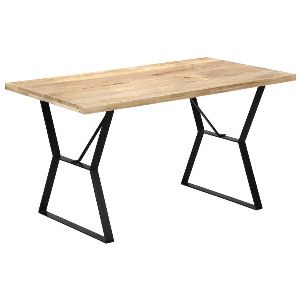 Dining Table 140x80x76 cm Solid Mango Wood- Kitchen & Dining Room Tables - HomeShopIreland - Home Shop Ireland - Kitchen & Dining Room Tables - Dining Table 140x80x76 cm Solid Mango Wood