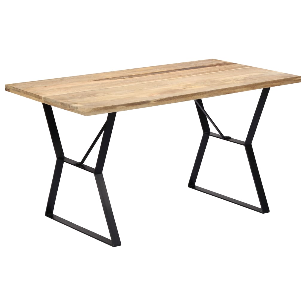 Dining Table 140x80x76 cm Solid Mango Wood- Kitchen & Dining Room Tables - HomeShopIreland - Home Shop Ireland - Kitchen & Dining Room Tables - Dining Table 140x80x76 cm Solid Mango Wood