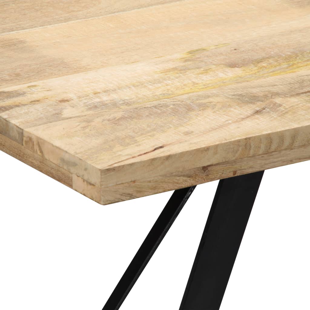 Dining Table 140x80x76 cm Solid Mango Wood- Kitchen & Dining Room Tables - HomeShopIreland - Home Shop Ireland - Kitchen & Dining Room Tables - Dining Table 140x80x76 cm Solid Mango Wood